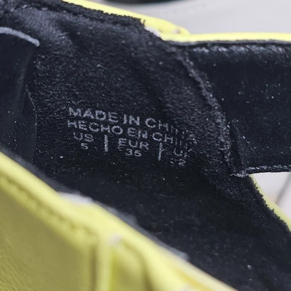 Call It Spring Yellow Strap Heels - Picture 11 of 14